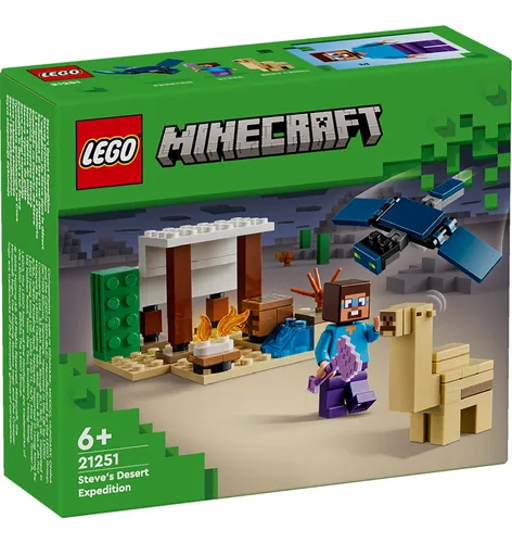 Lego Minecraft La Expedición De Steve Al Desierto (21251) Cantidad de piezas 75